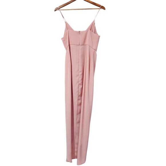 Shona Joy Cocktail Draped Dress Dusty Pink Size 10 - Picture 5 of 7